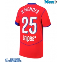 Paris Saint-Germain Nuno Mendes #25 Replica Third Shirt 2025-26 Short Sleeve
